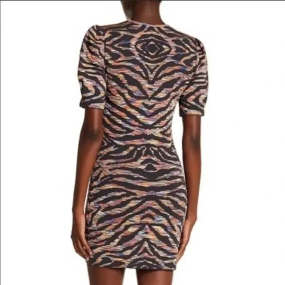 Free People 3D Knit Jacquard Bodycon Mini Dress - Picture 3 of 16